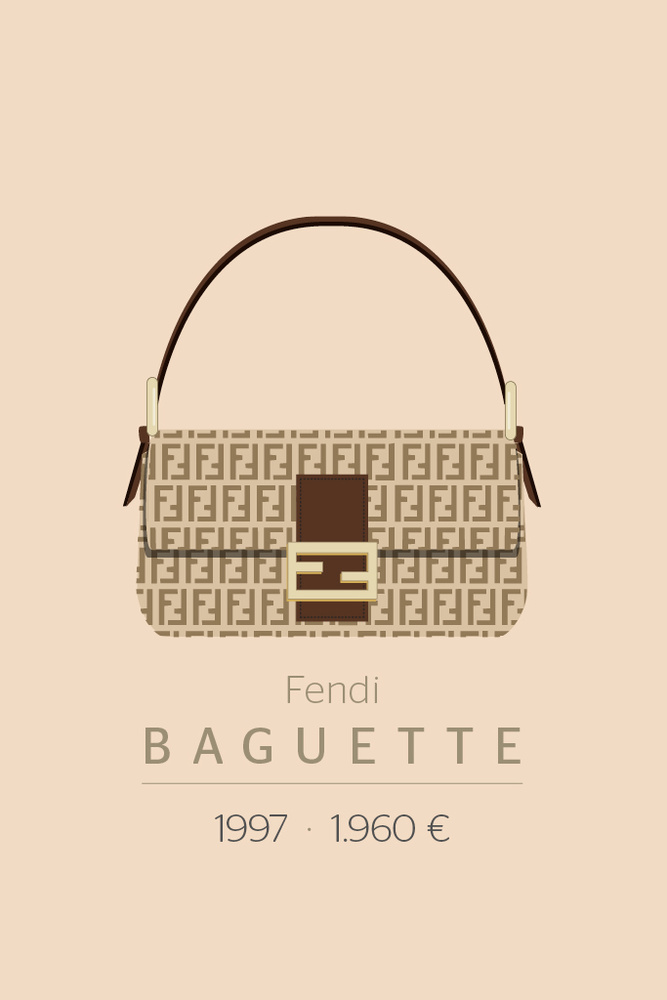 Bolso baguette de fendi 2025