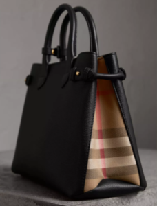 bolso negro banner de burberry