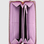 cartera de piel color rosa gucci con bosco