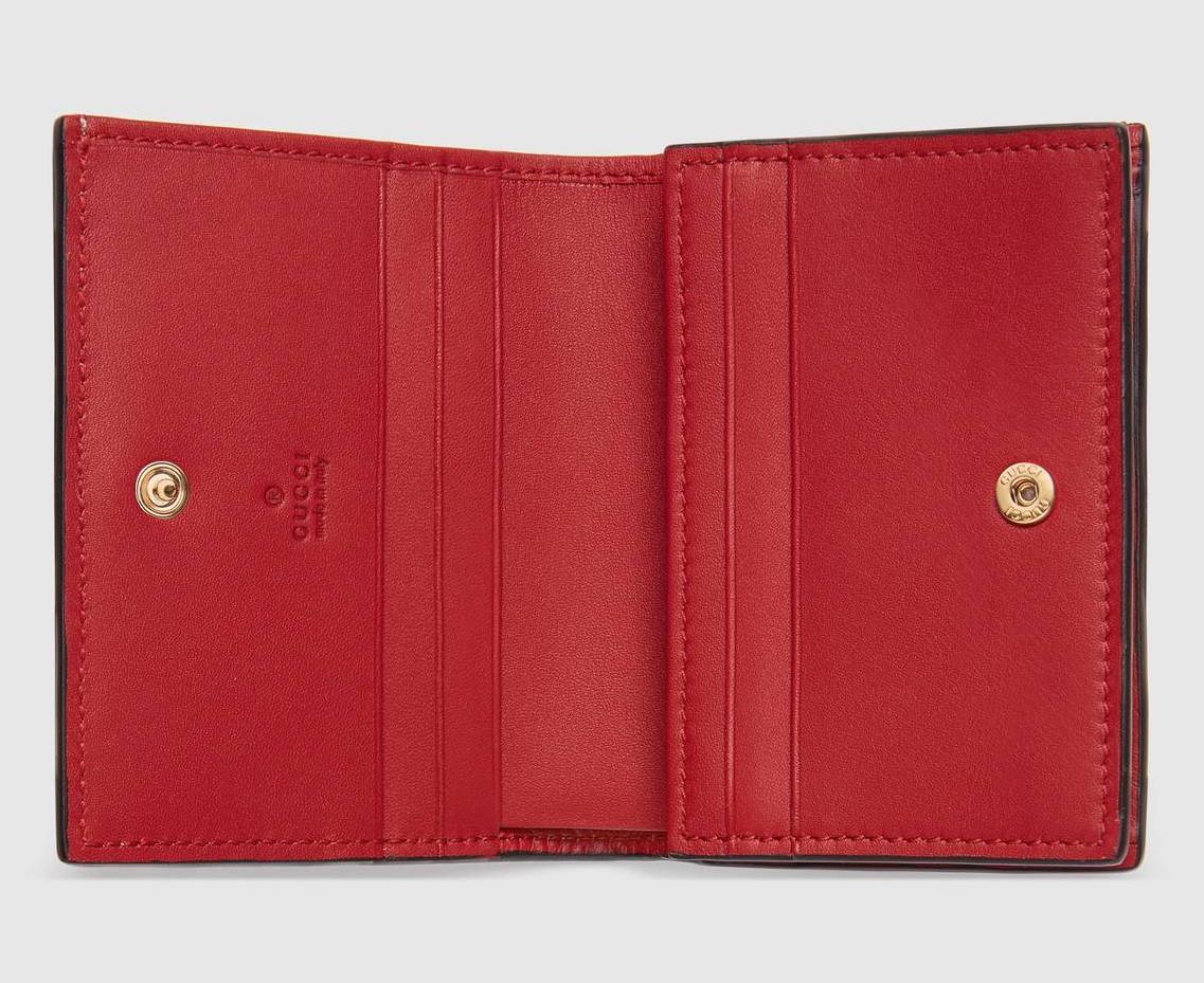 Tarjetero gucci rojo