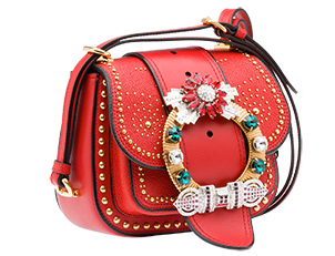 Bolso De Dahlia Miu Miu De Cuero Madras
