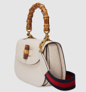 Bolso de Mano Bamboo de Avestruz 