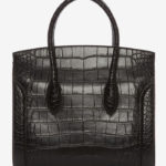 Alexander mcqueen bolso negro heroine efecto cocodrilo