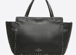 Bolso tote Rockstud Noir mediano