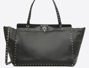 Bolso tote Rockstud Noir mediano