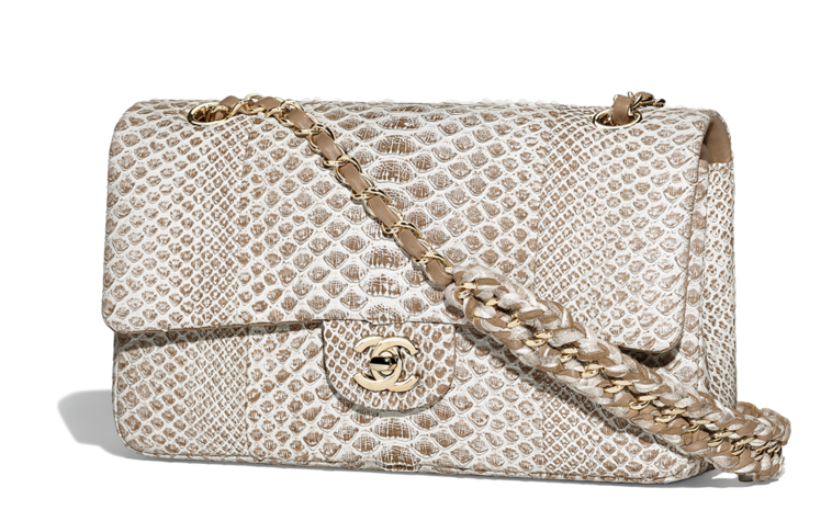 Bolso clásico exótico de chanel color marrón Bolso clásico exótico de chanel color marrón