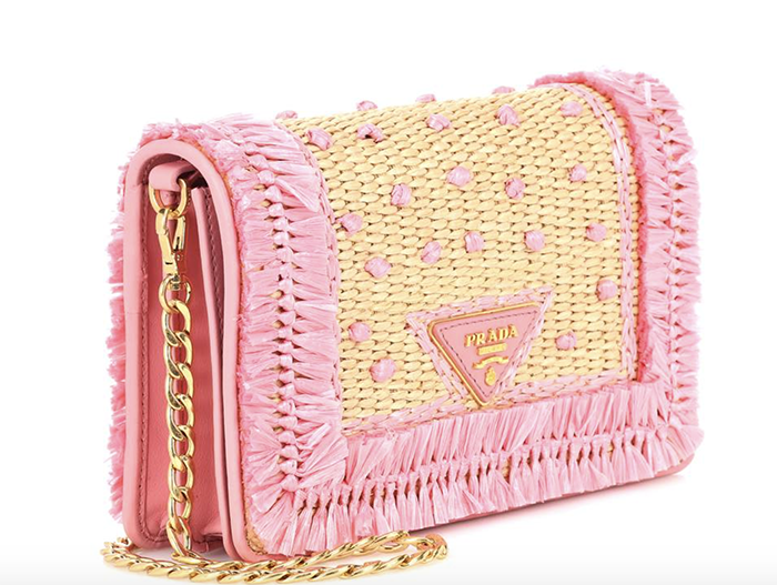 Bolso de salopa Prada para la playa