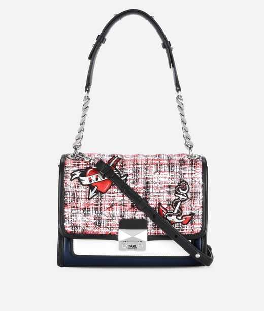 Bolso CAPTAIN KARL tweed 