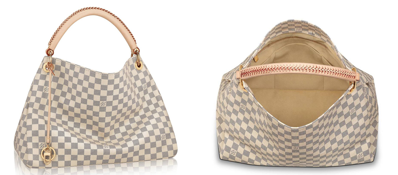 Artsy MM Louis Vuitton Lona Damier azur