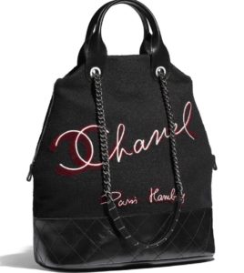 Bolso Shipping lana bordada grande