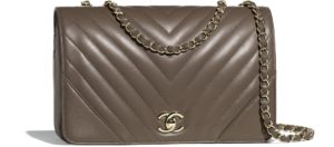 Bolso en piel de ternera café