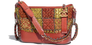 Bolso habo Gabrielle tweed chico naranja y amarillo