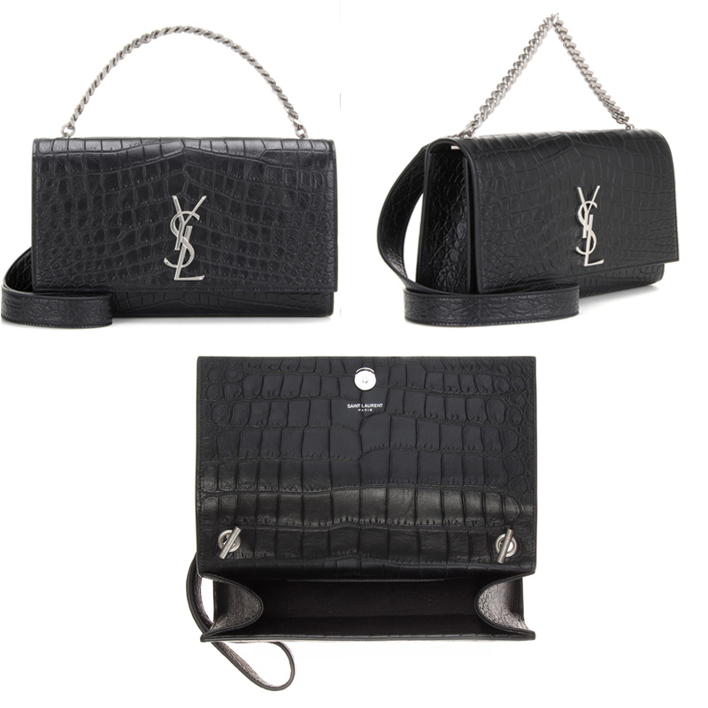 Bolso Kate Saint Laurent efecto cocodrilo 