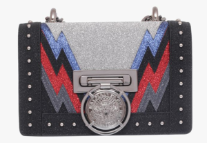 Bolso Baby Balmain de cuero brillante