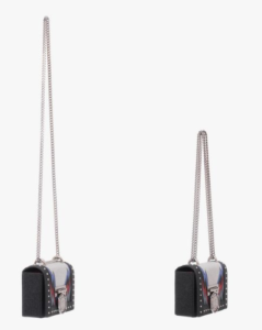 Bolso Baby Balmain de cuero brillante