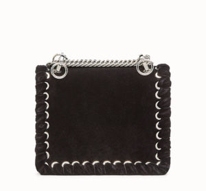 Bolso Fendi Ken I terciopelo negro parte trasera