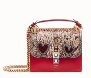Bolso Mini Fendi Ken I rojo