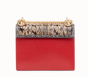 Bolso Mini Fendi Ken I rojo parte trasera