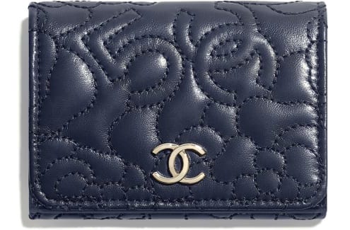 cartera azul chanel