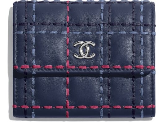 monedero chanel azul marino