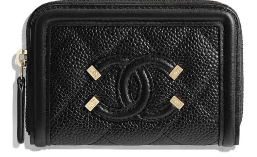 monedero chanel color negro
