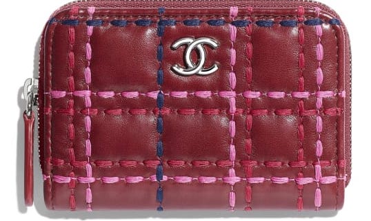 monedero rojo chanel