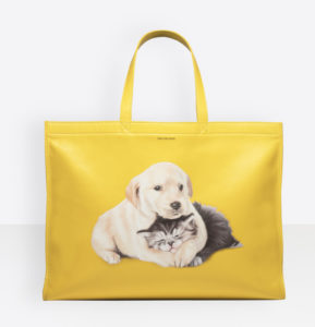 Bolso Balenciaga tote puppy amarillo