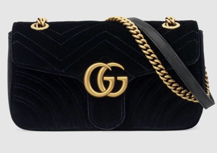 Bolso Marmont Gucci terciopelo negro