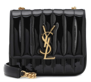 Bolso Vicky YSL charol negro