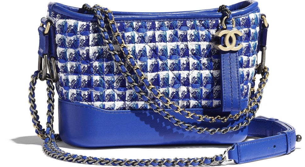 Chanel Gabrielle tweed azul