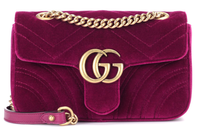 Bolso Gucci Marmont Mini de terciopelo