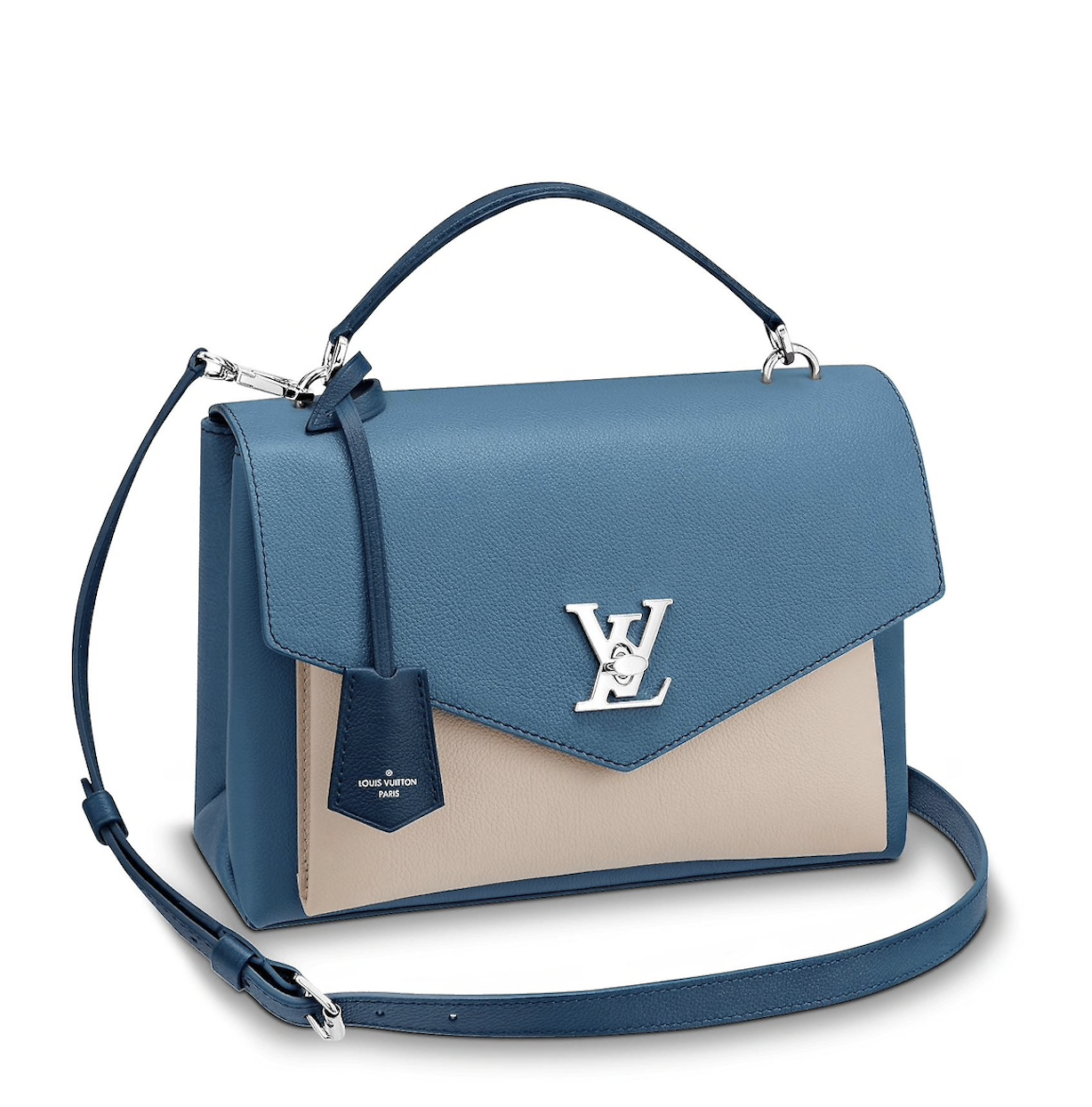 Bolso-louis-vuitton-mylockme-azul-crema