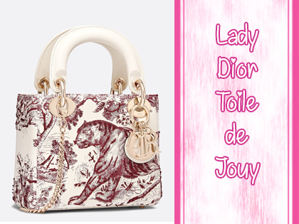 Mini lady dior toile de jouy bag store