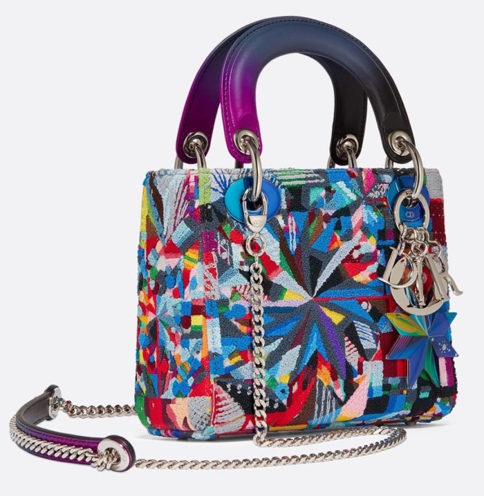 MINIBOLSO LADY DIOR ART POR POLLY APFELBAUM