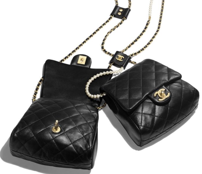 Chanel-side-pack-perlas-negro-