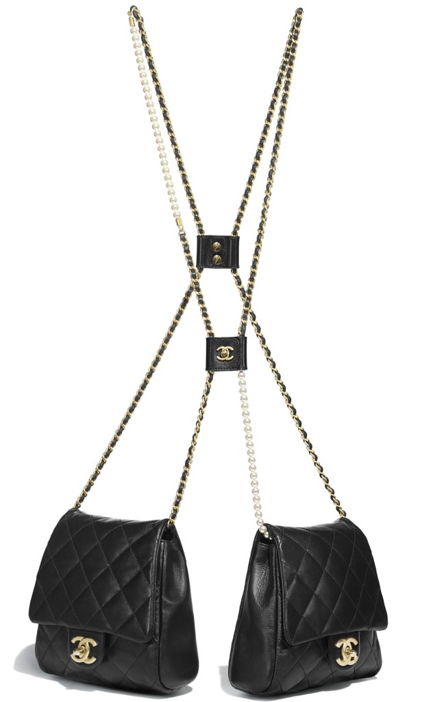 Chanel-side-pack-perlas-negro