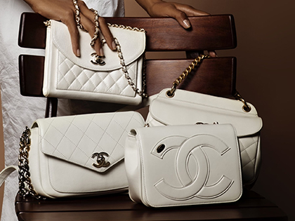 Colección de bolsos blancos Chanel