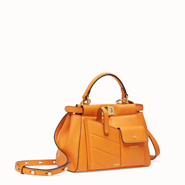 FENDI-PEEKABOO MINI POCKET-NARANJA