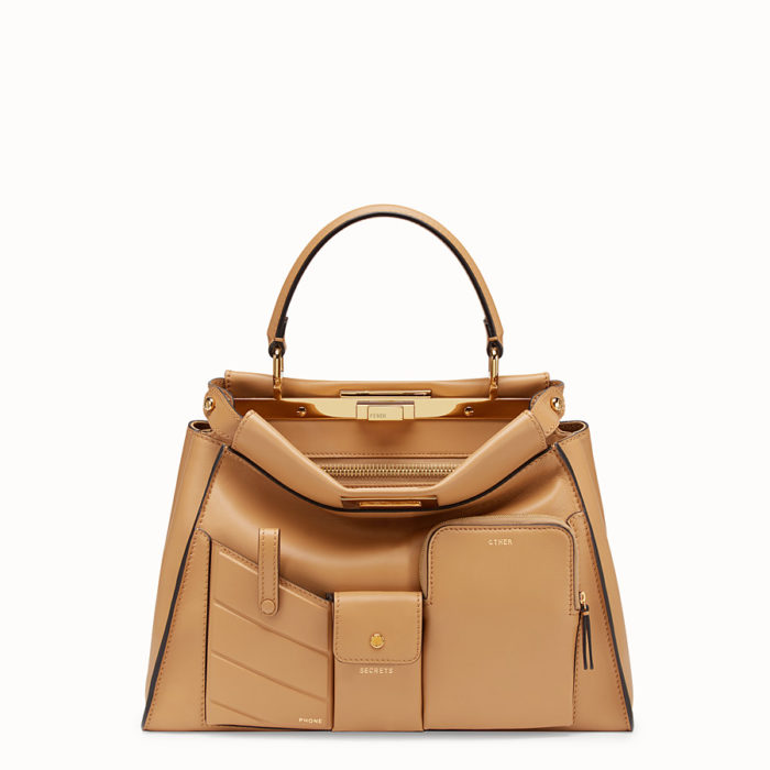 Fendi-PEEKABOO REGULAR POCKET-BEIGE