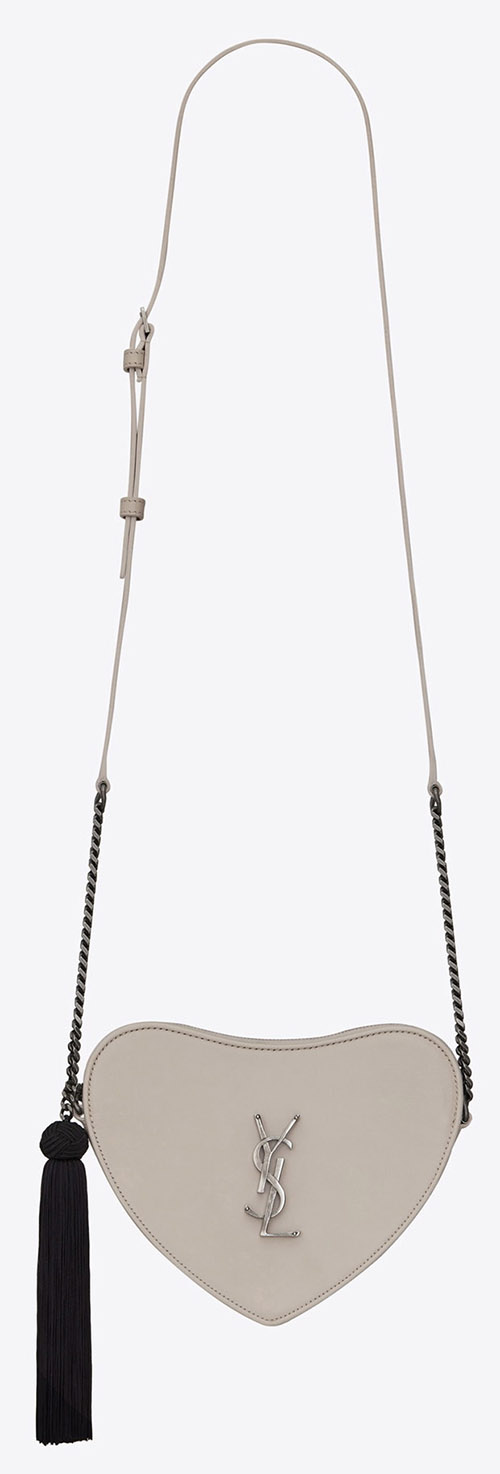 Saint-laurent-heart-bag-gris