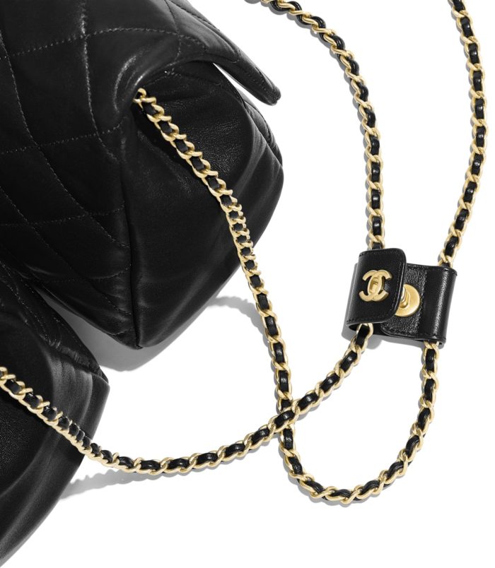 Side-Pack grande-grande-Chanel-negro