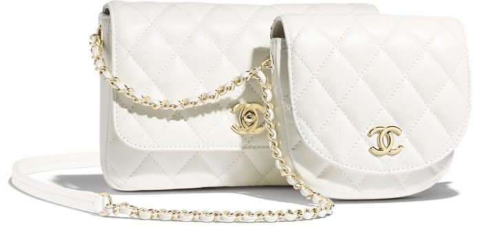 bolso-Chanel-Side Pack blanco