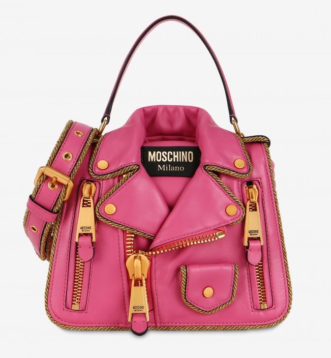 Bolso-Biker-de-Moschino-fuiscia