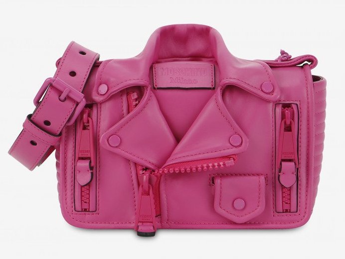 Bolso-biker-moschino-rosa