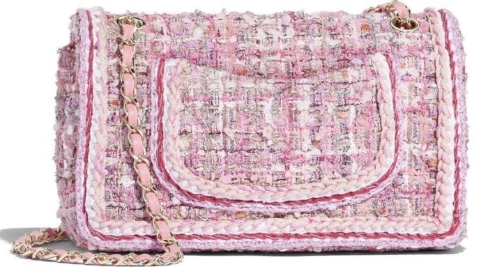 Bolso-clasico-chanel-tweed-rosa-parte-trasera