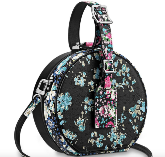 BOLSO-LOUIS-VUITTON-PETITE BOITE-CHAPEAU-MOTIVOS-FLORALES