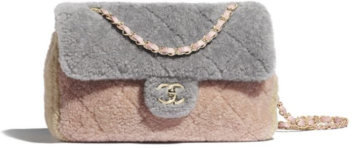 Bolso-Chanel-clásico-lana-rosa