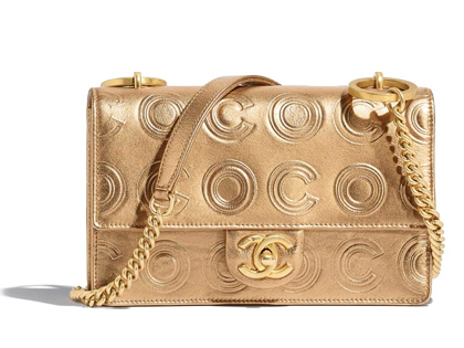 Bolso Chanel Dorado