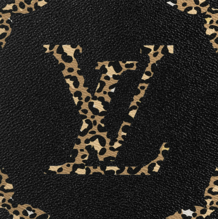 Louis-vuitton-Neverfull-animalprint-logo