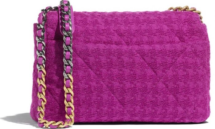chanel-19-fuchsia-tweed-bolso